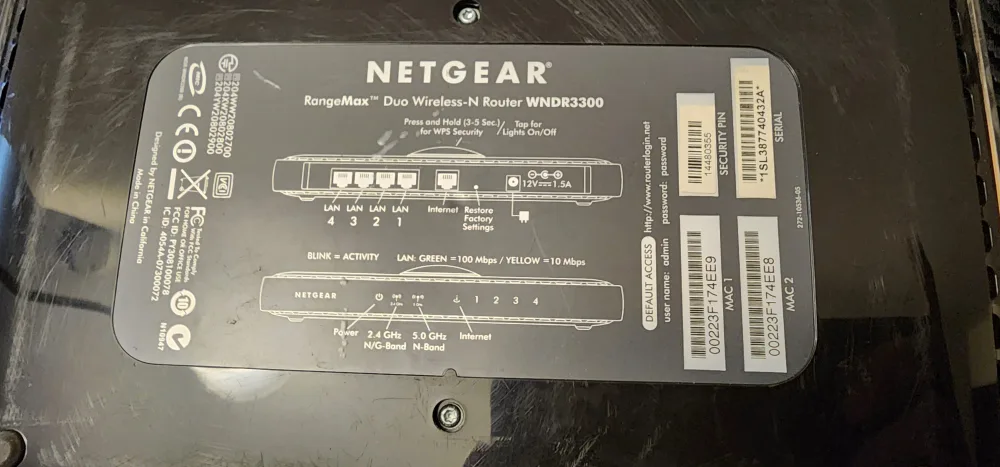 NETGEAR RangeMax Duo Wireless-N Router WNDR3300 🥕 image indicator(3)