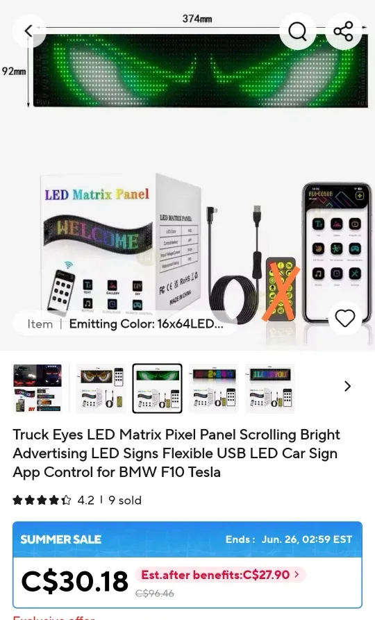 LED Matrix Panel 16x64 thumbnail
