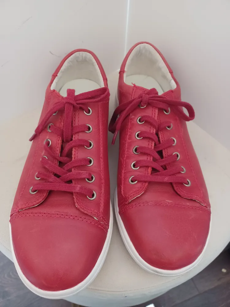 Josef Seibel Red Leather Shoes thumbnail
