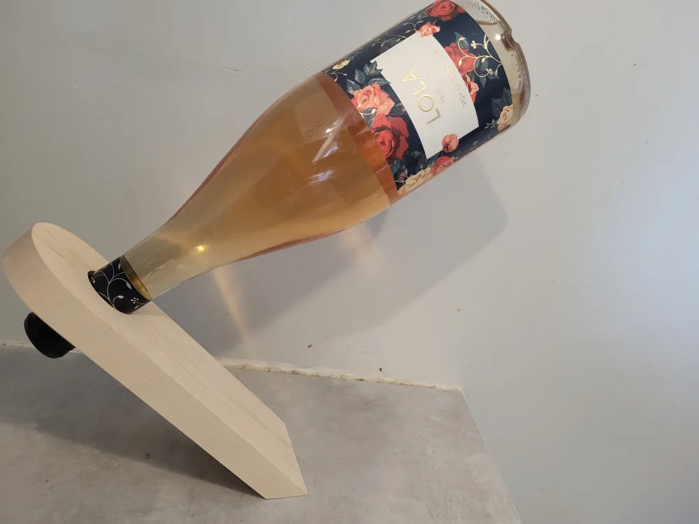 Wooden Wine Bottle Holder and get FREE the bottle! thumbnail
