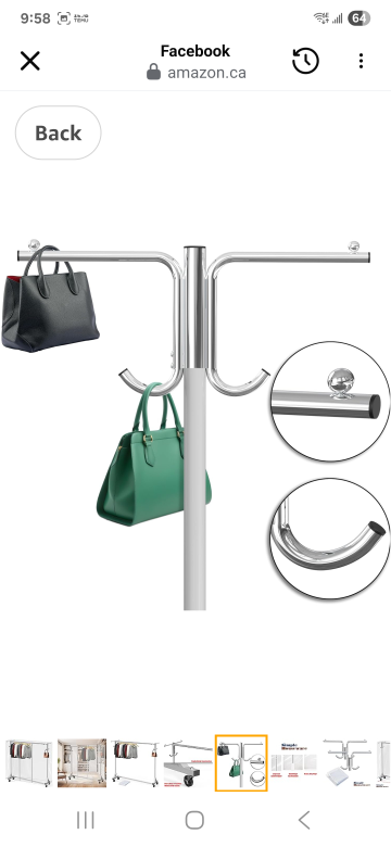 Simple Houseware Garment Rack with Wheels - photo 4