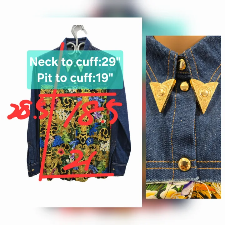 Versace Jeans Couture Baroque Shirt/Overshirt Jacket Size 6 image indicator(2)