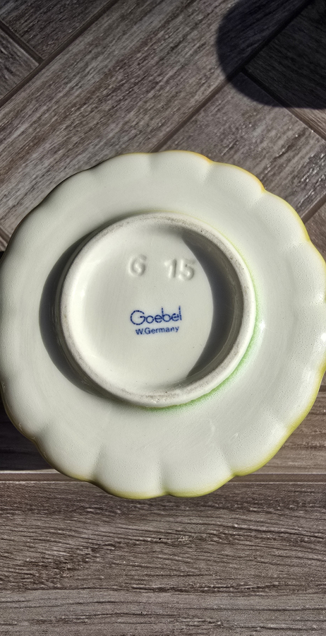 Vintage Goebel Orange Sugar Bowl - photo 3
