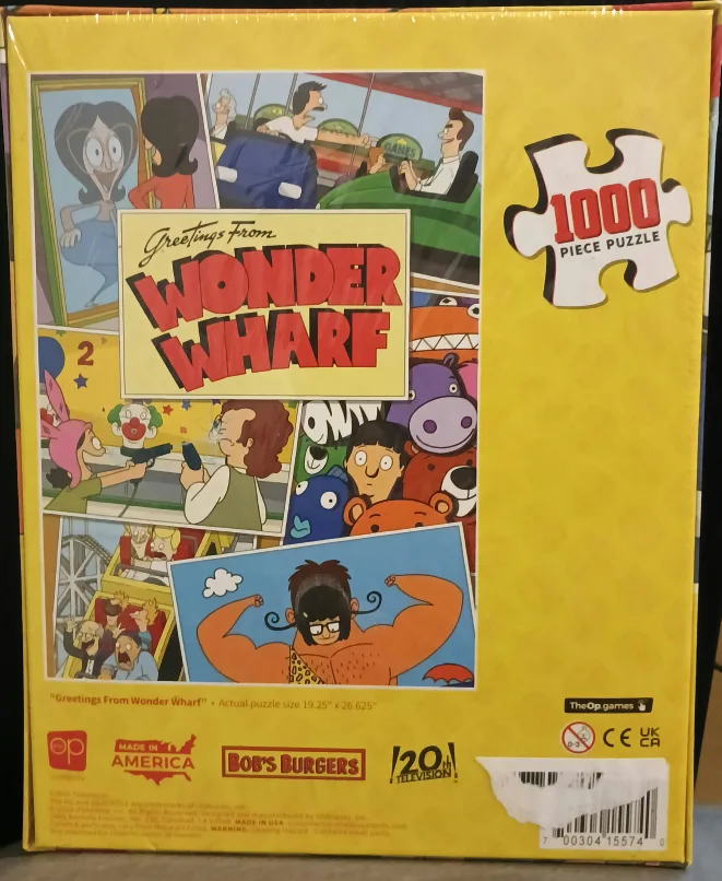 Bob's Burgers Greetings from Wonder Wharf 1000 Piece Puzzle image indicator(2)
