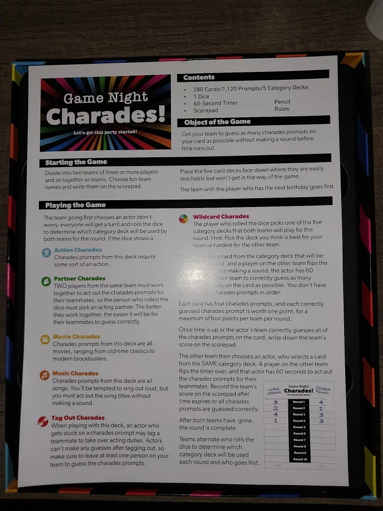 Game Night Charades! Board Game image indicator(2)