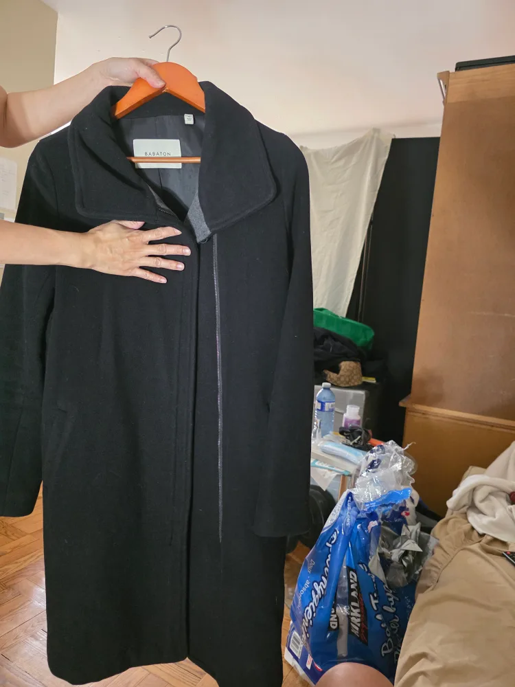 Babaton Black Wool Coat thumbnail