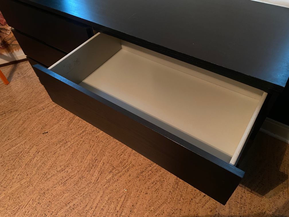 IKEA Malm 6-Drawer Black Dresser - photo 4