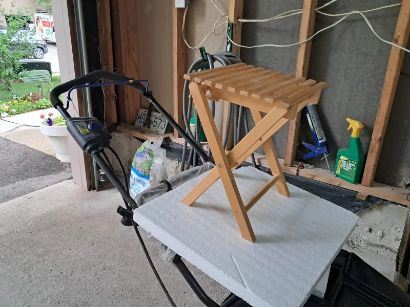 Folding Wooden Step Stool thumbnail