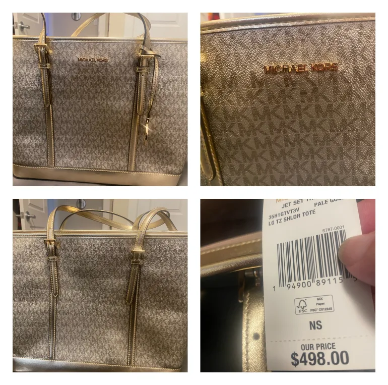Michael Kors Jet Set Large Tote - Pale Gold thumbnail