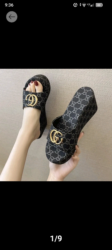 Gucci Patterned Slides