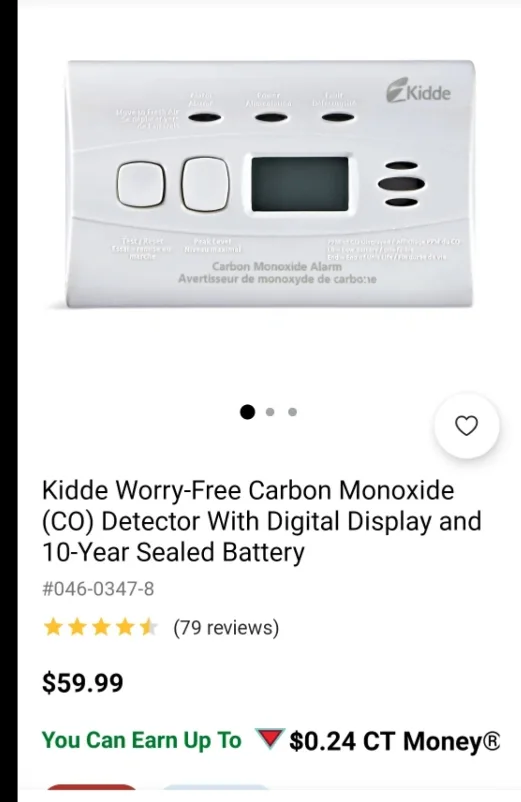 Brand new Kidde Carbon Monoxide Detector image indicator(2)