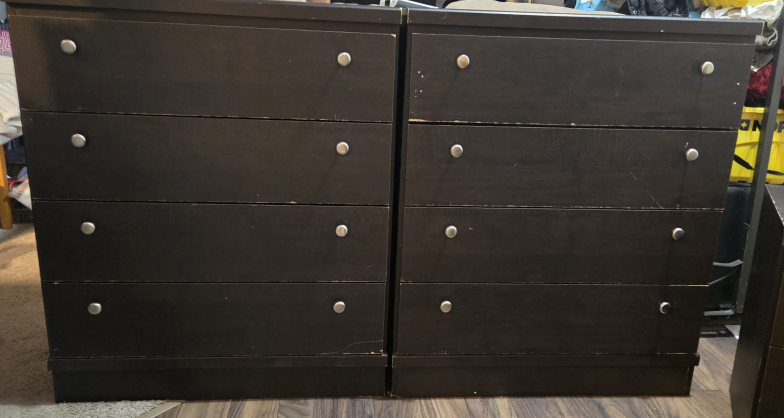 Just Cosmetic  Two Dark Brown Dresser & nightstand - photo 4