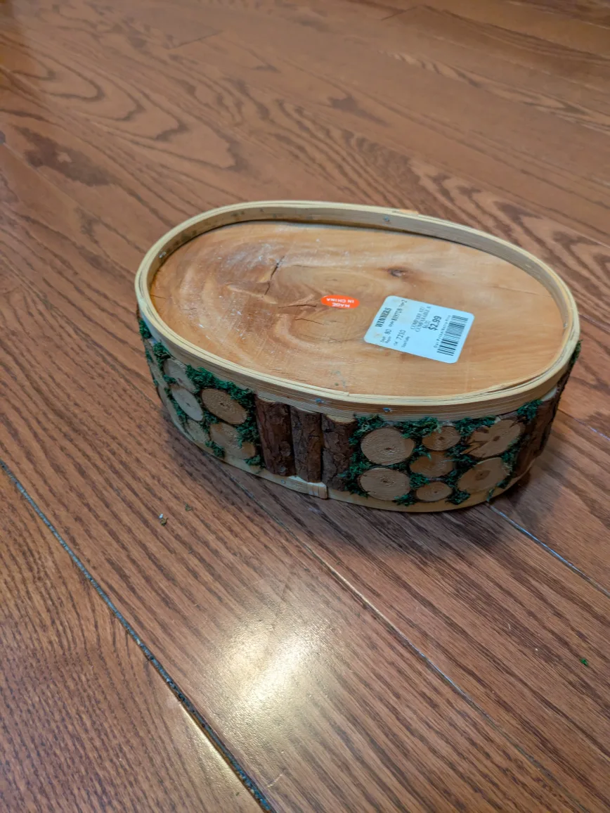 �🌟#freecycle, Wooden Decorative Basket image indicator(3)