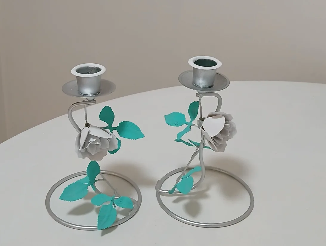 Decorative Rose Candle Holders thumbnail