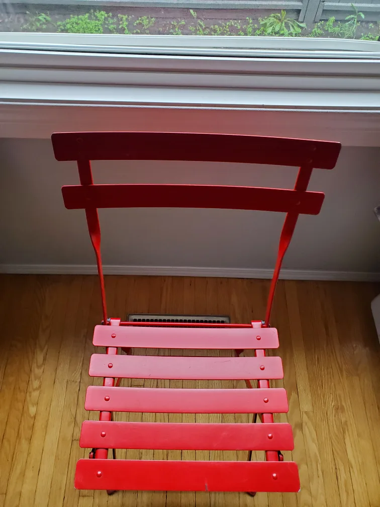 💚 Red Metal Chair 🥕 image indicator(8)