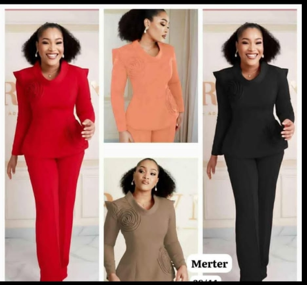 Women's Matching Top and Pant Suit