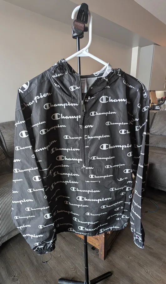 Like-New Women's Black Champion Windbreaker image indicator(2)