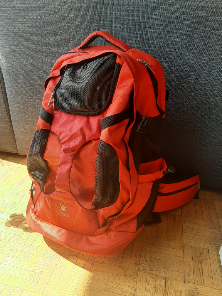 Red Dog Carrier Backpack
