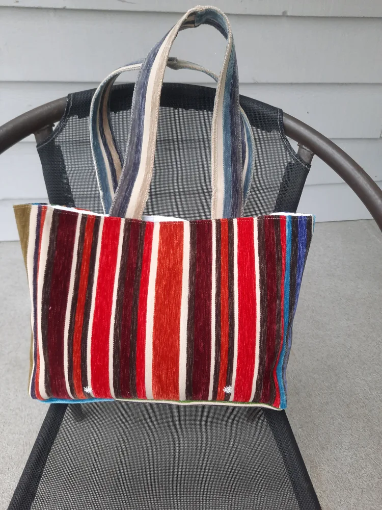 Striped Tote Bag image indicator(5)