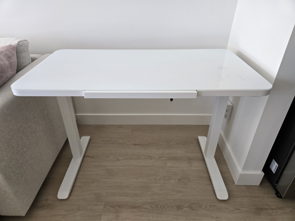 Adjustable White Standing Desk