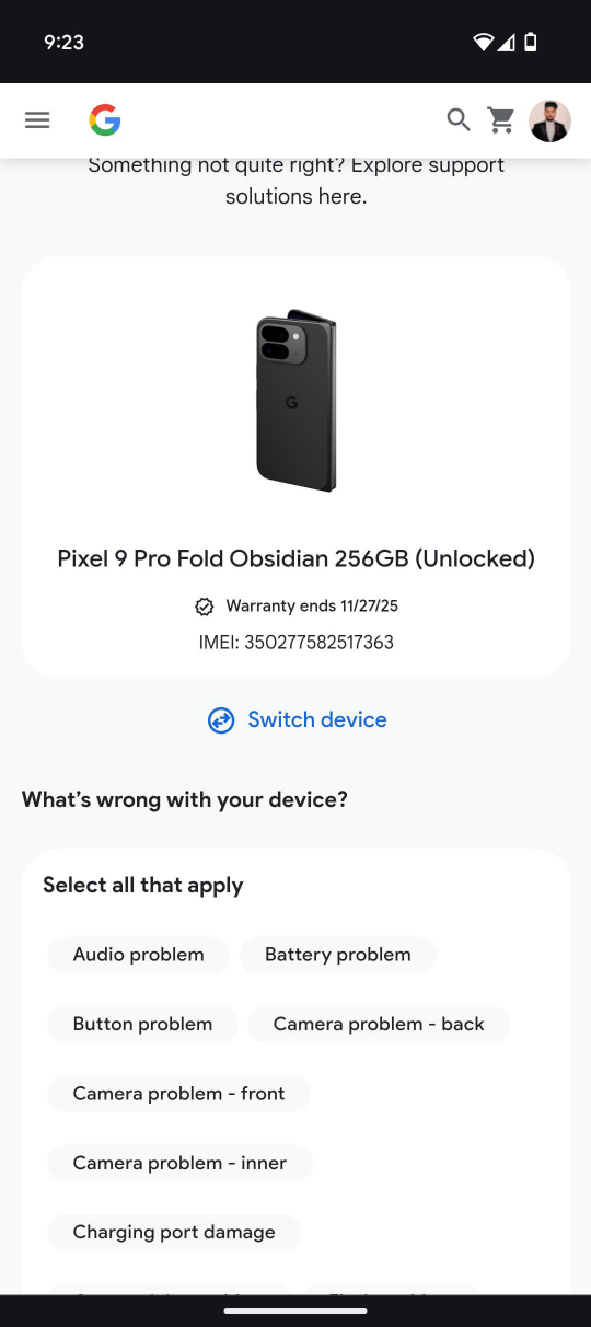 Google Pixel 9 Pro Fold Obsidian 256GB - photo 5