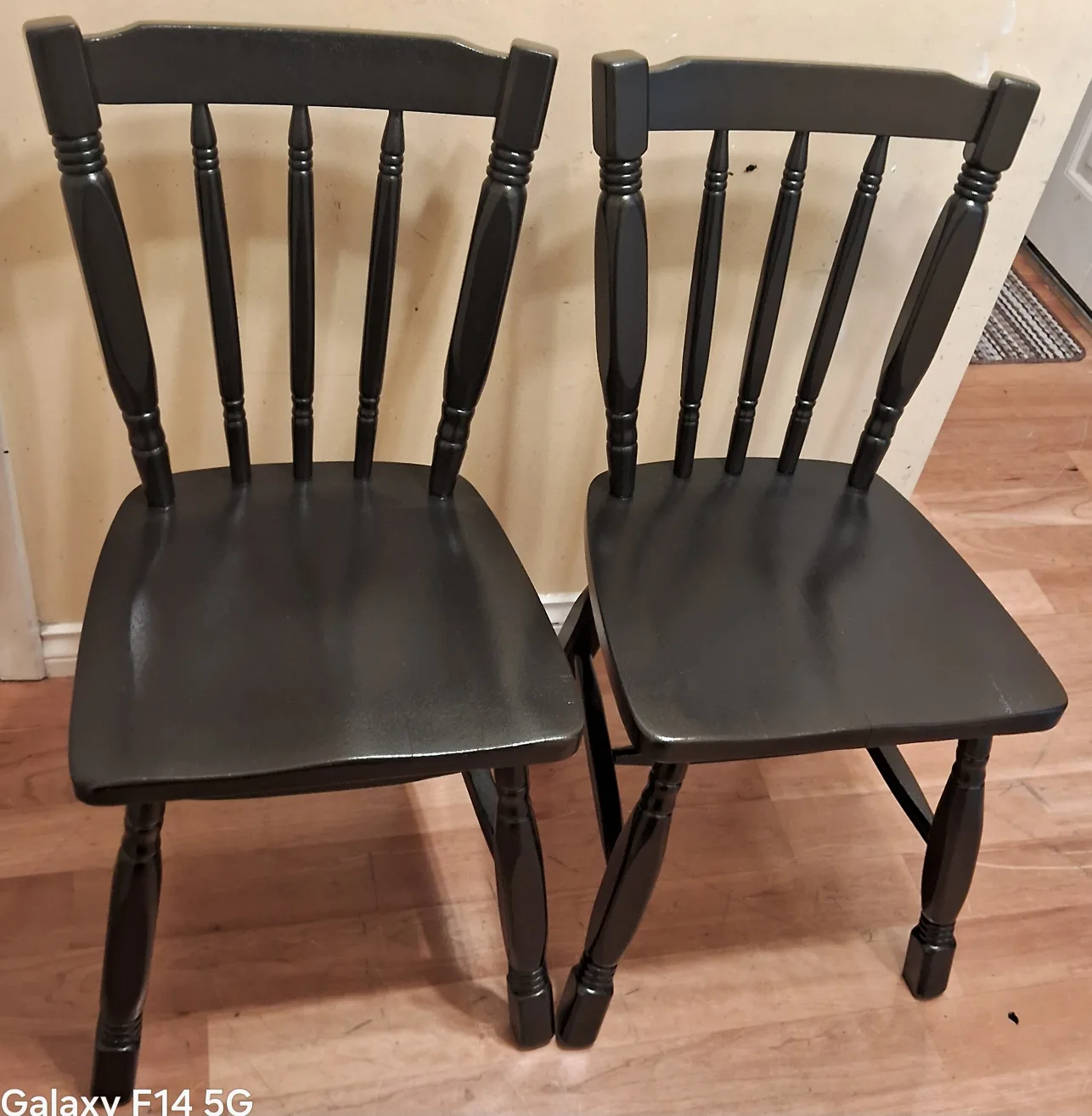 Set of Two Black Chairs (delivery available) thumbnail