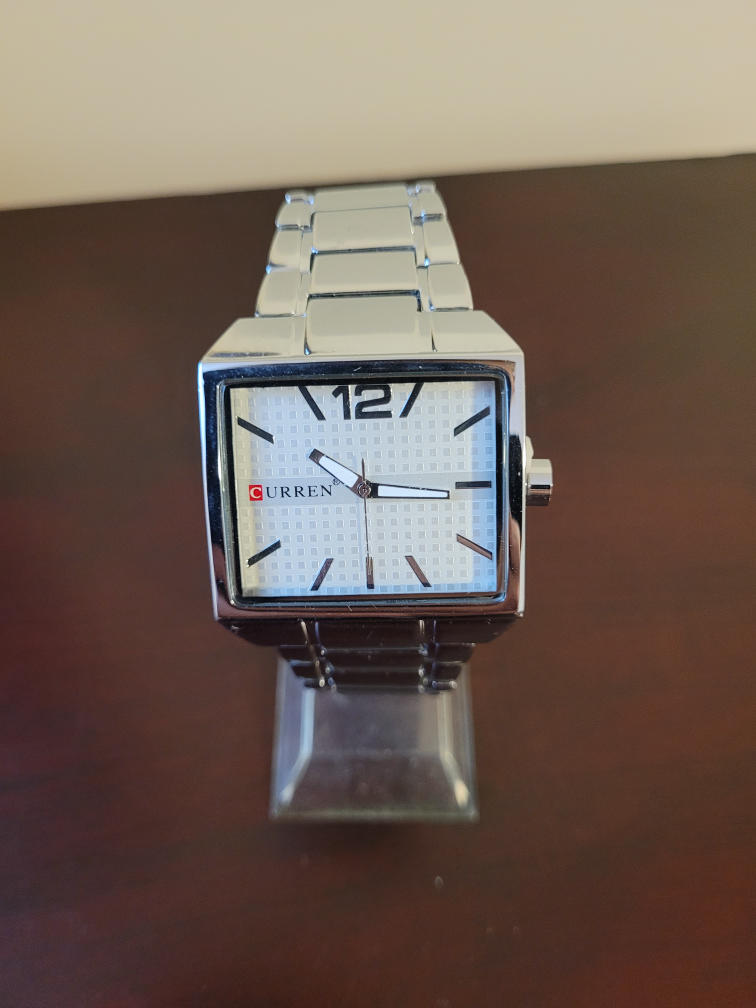 New Men’s Curren Rectangular Fashion Watch
