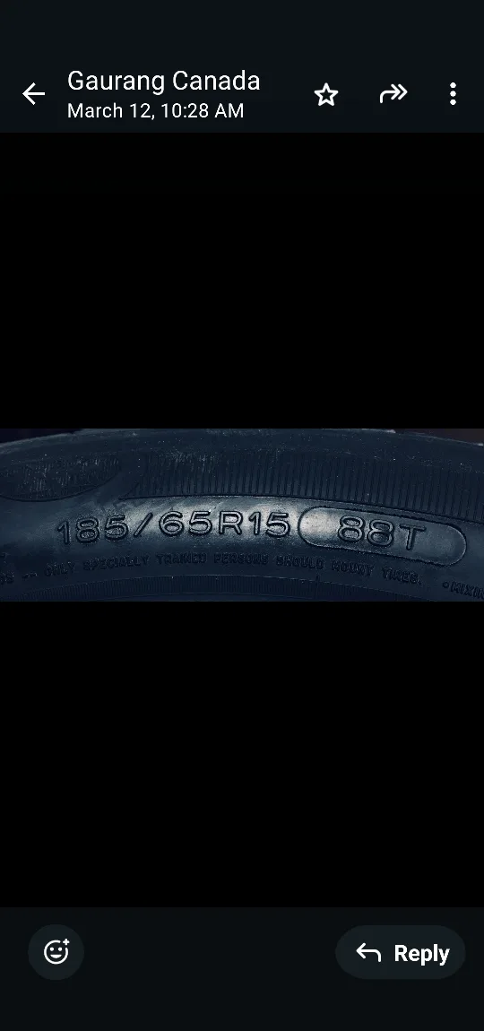 Set of 4 All season Defender Tires - 185/65R15 image indicator(2)