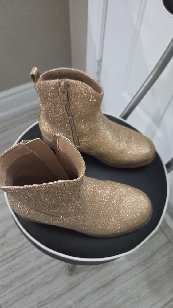Gold Glitter Boots - kids size US 13.5 ,Eur 31 - photo 4