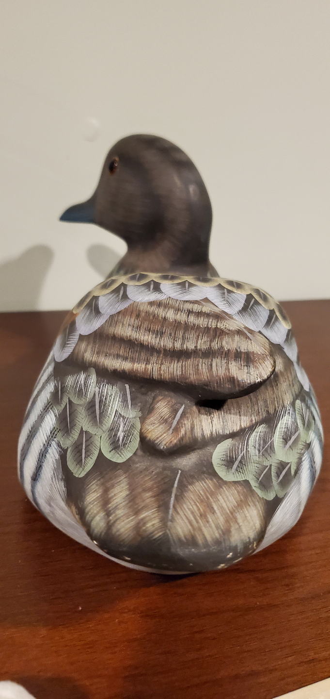 Duck sculpture hand painted circa 86 - photo 3