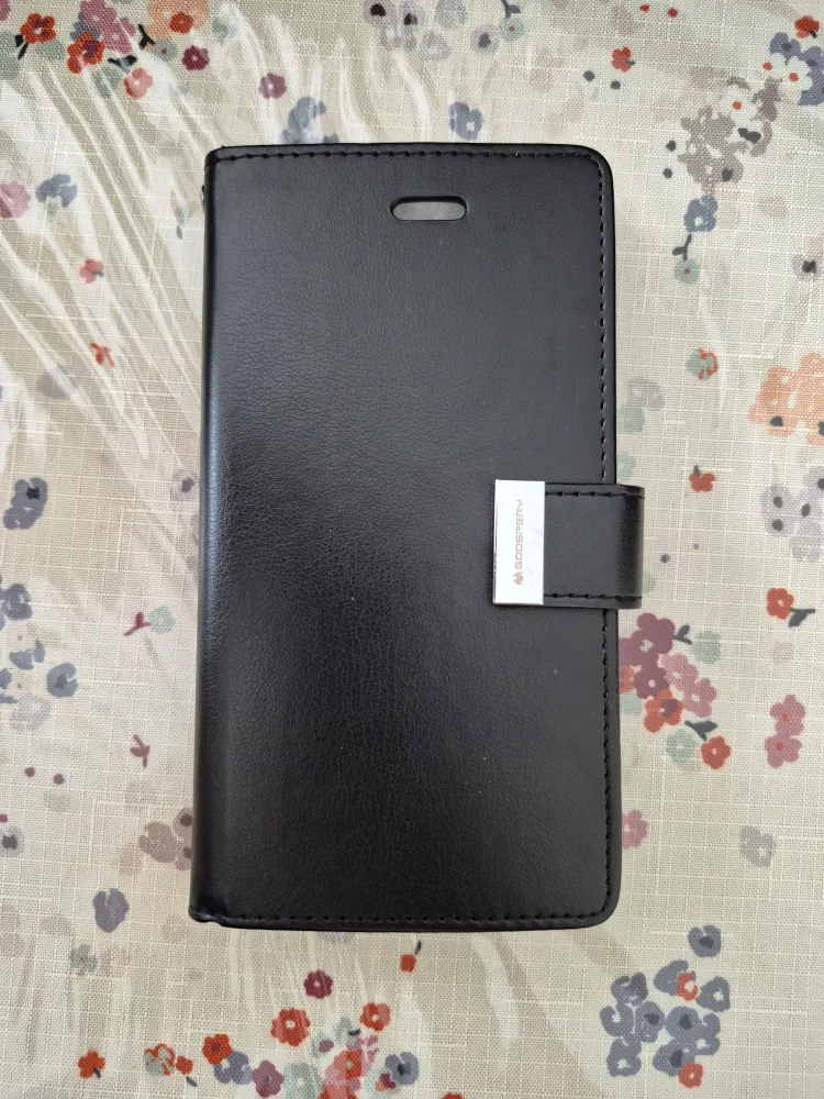 iphone 12Goospery Black Leather Phone Case image indicator(4)