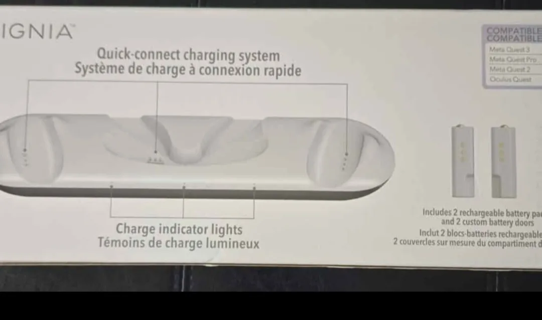 Insignia Charging Dock Station for Meta Quest 3 image indicator(2)