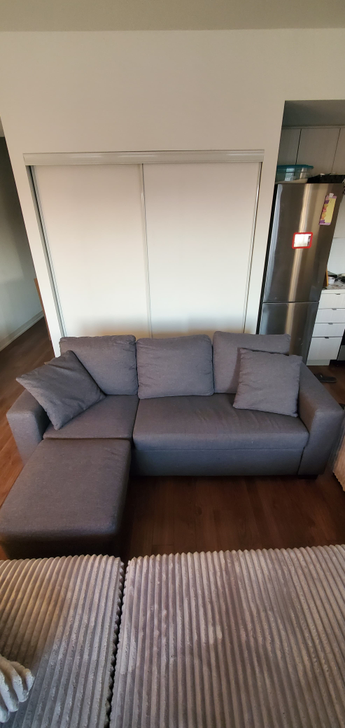 Grey Sectional Sofa with Ottoman - photo 3