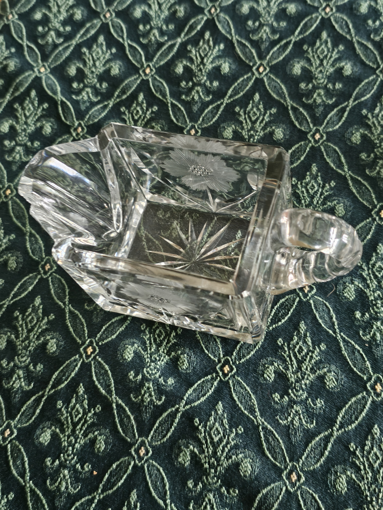 Etched Cristal Cream and Sugar Set - photo 3