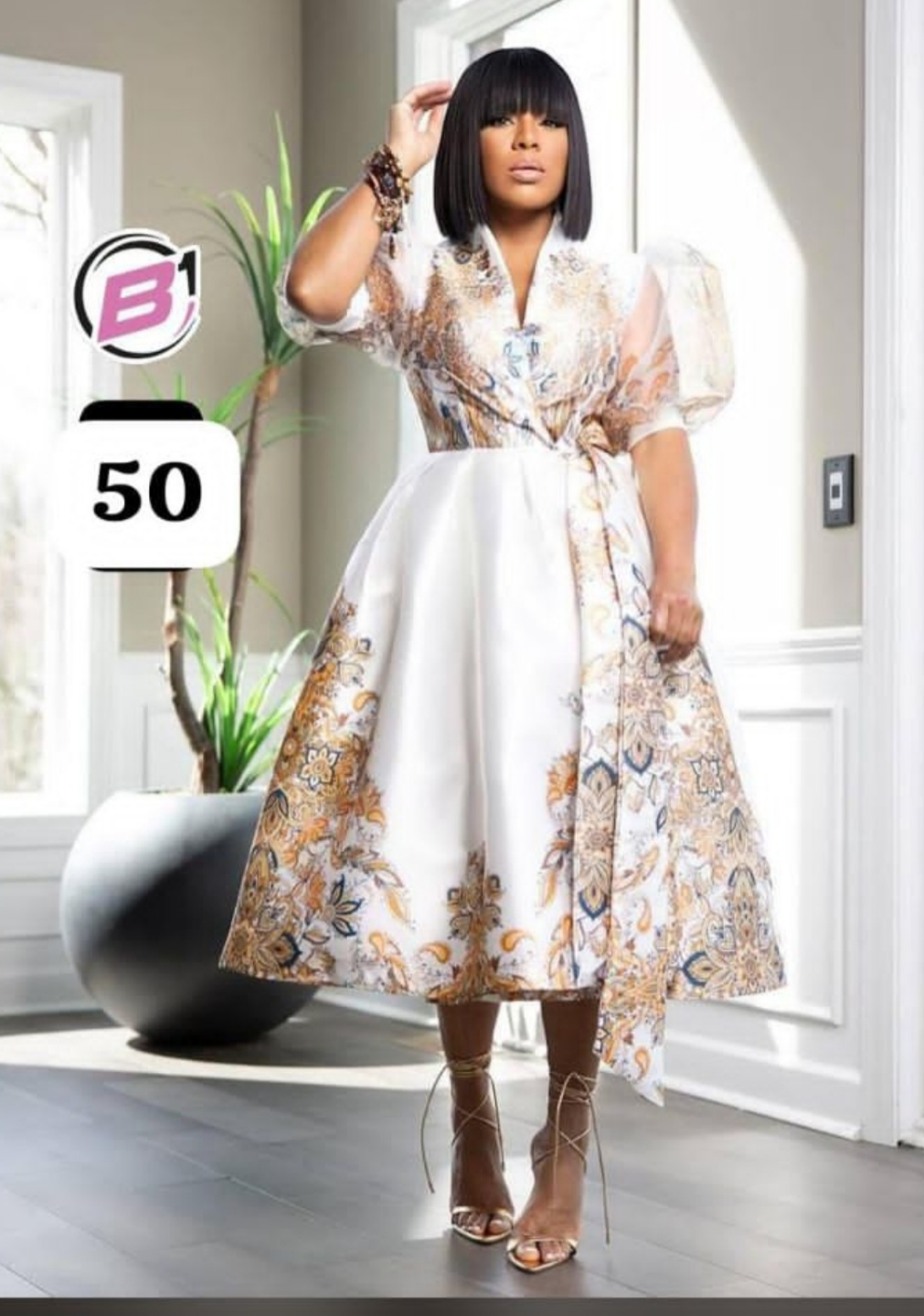 Elegant midi dress