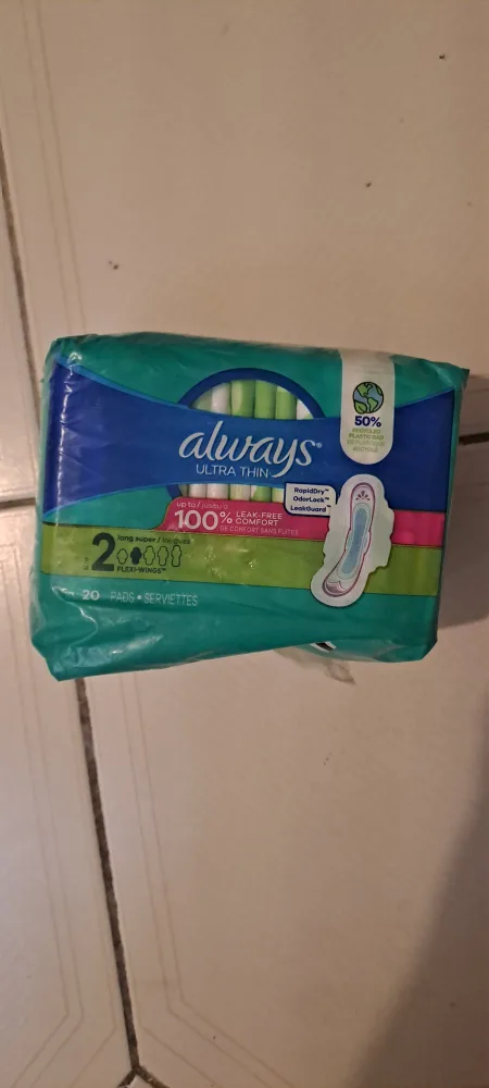 Always Ultra Thin Long Super Pads - 20 count thumbnail