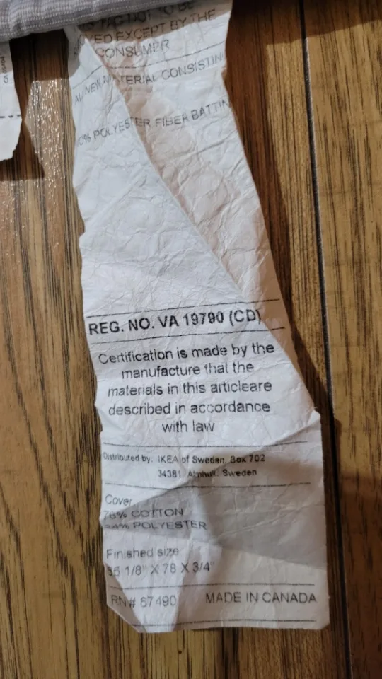 IKEA Grey mattress underpad/protector image indicator(3)