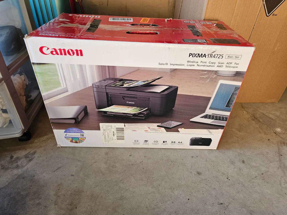 Canon PIXMA TR4725 Wireless All-in-One Printer thumbnail