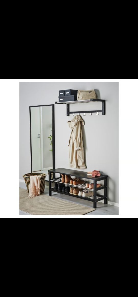 IKEA Shoe Rack & Bench - Black - photo 4