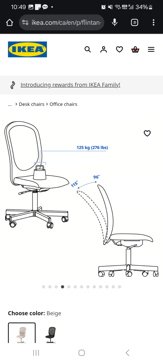 IKEA FLINTAN Office Chair + Corrective Auxiliary Chair - photo 3