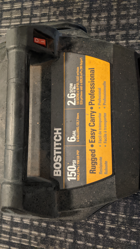 BOSTITCH Rugged Easy Carry Professional Air Compressor - photo 2