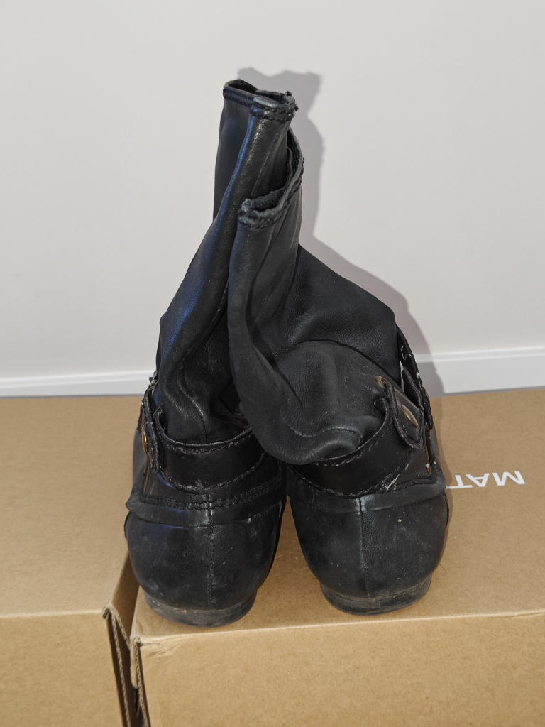 Nine West Women Leather Boots - Black - Size US 8.5 M - photo 4
