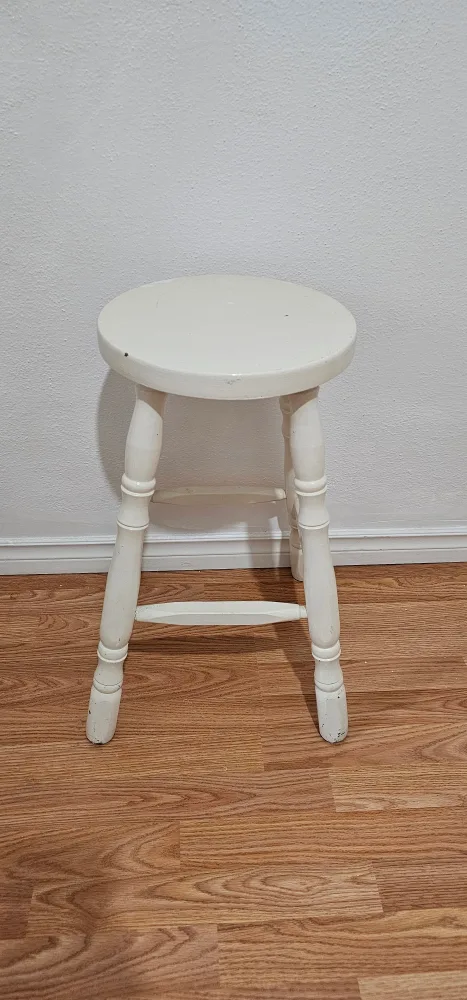 White Bar Stool thumbnail