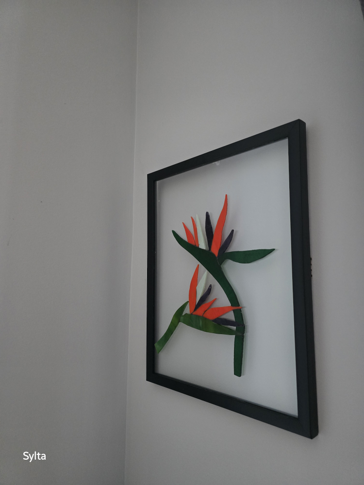 Bird of paradise glass on glass mosaic art - photo 2