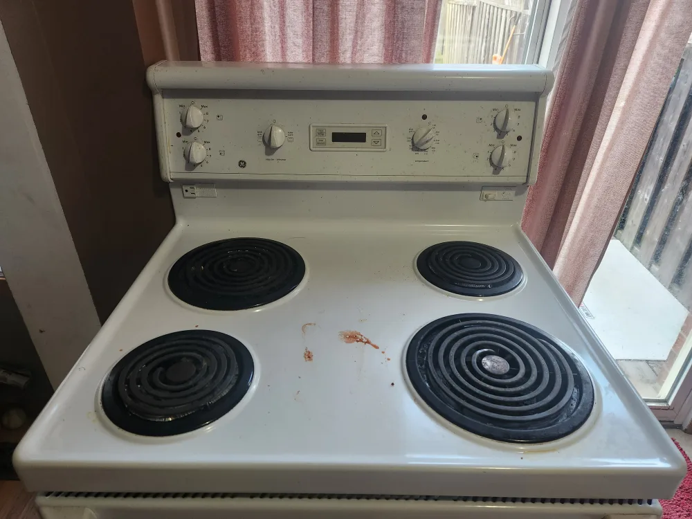 GE Electric Range - White (AS IS) image indicator(3)