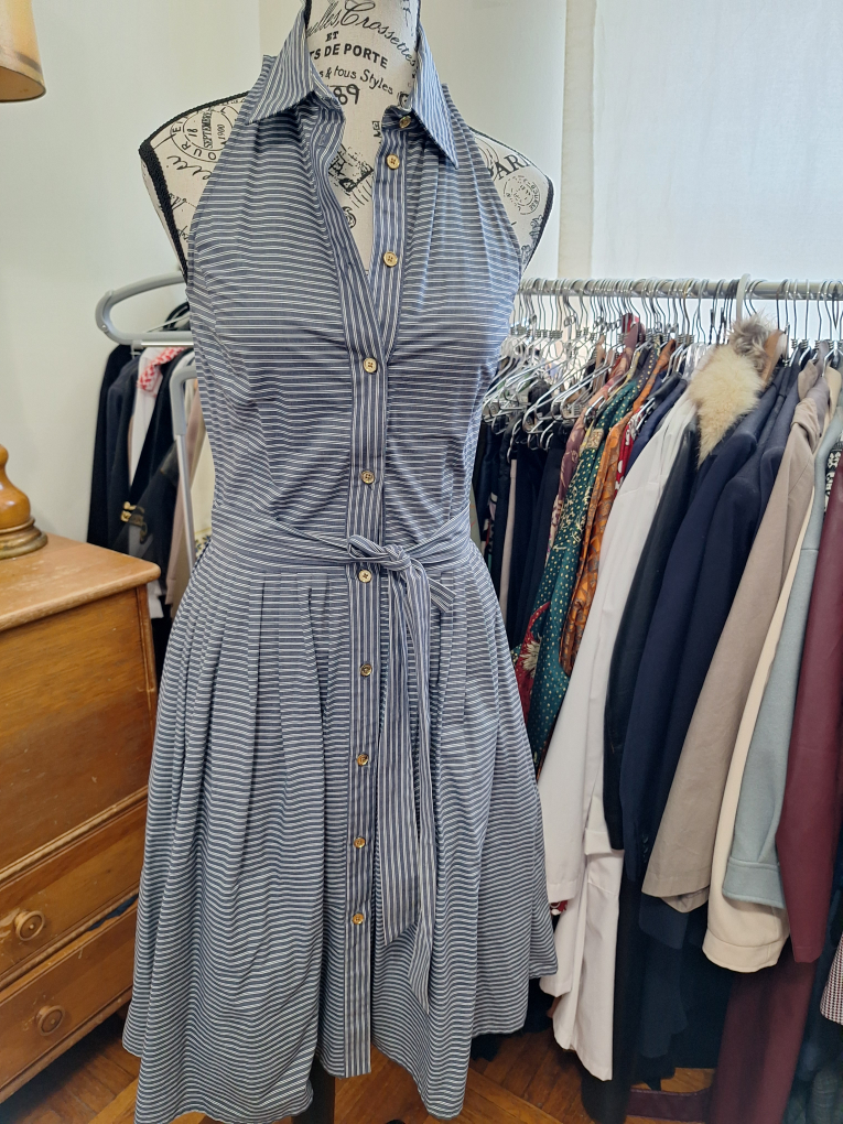 Striped Halter Dress Michael Kors - photo 3