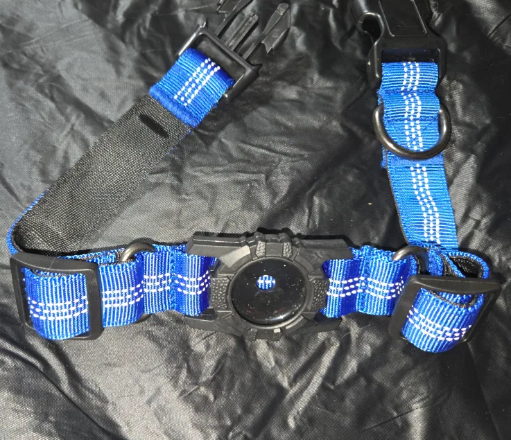 Dog Collar with AirTag Holder - Blue - Size L image indicator(4)