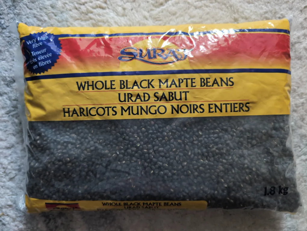 Surasa Whole Black Mapte Beans - 1.8 kg thumbnail