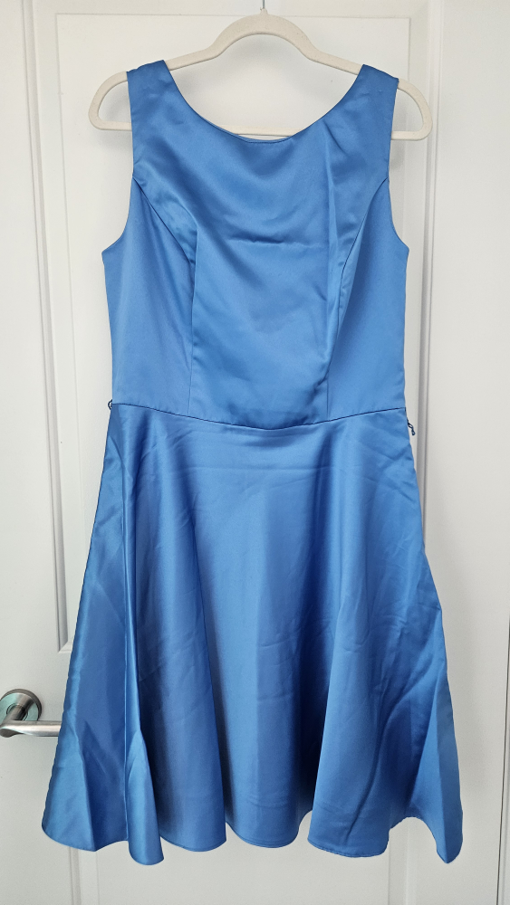 NEGOTIABLE - Stunning Blue Dress by Dessy Collection, Medium - photo 3