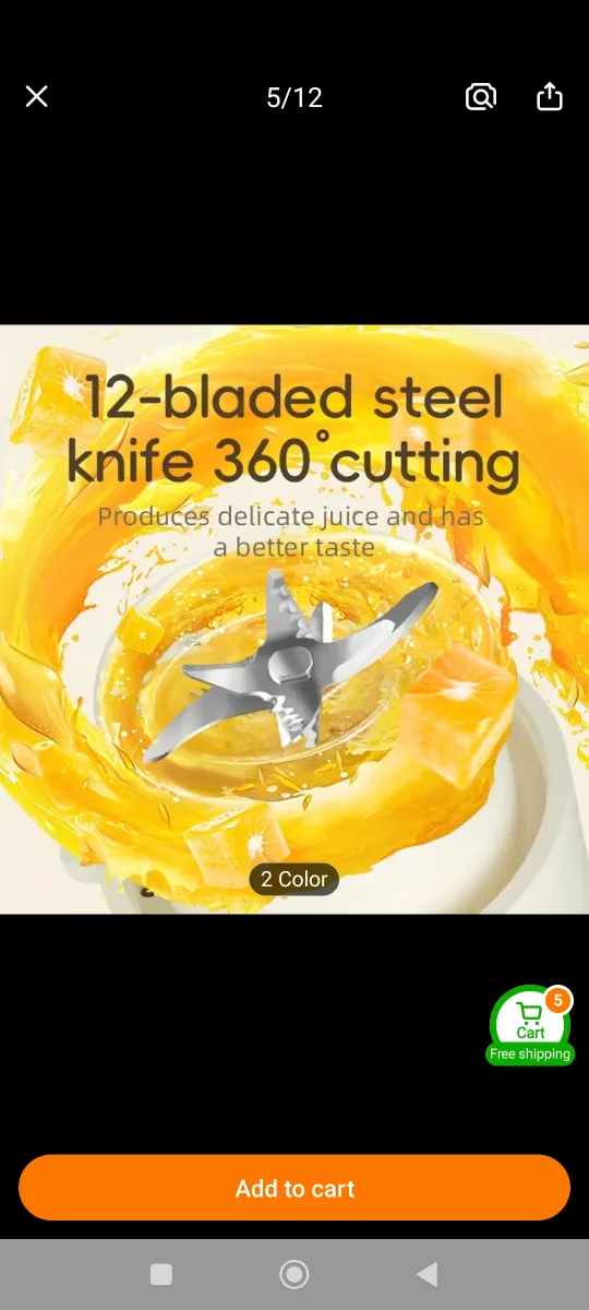 New USB Portable Electric Juice Cup Blender(green) with box image indicator(7)